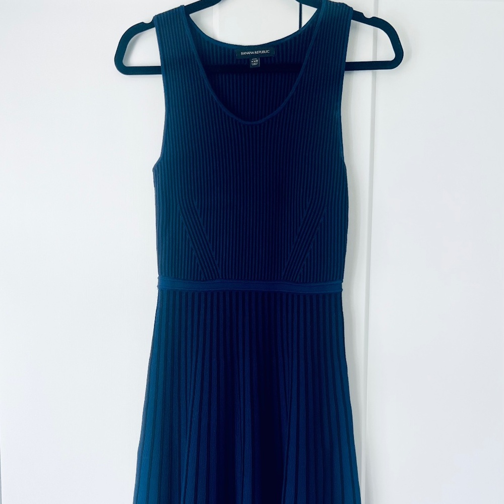 Navy and Black knit dress XXS
